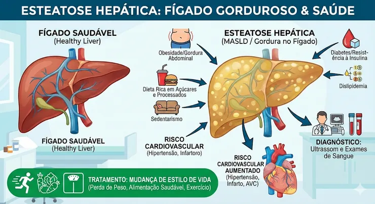 Esteatose Hepática: O Que Você Precisa Saber Sobre o Fígado Gorduroso